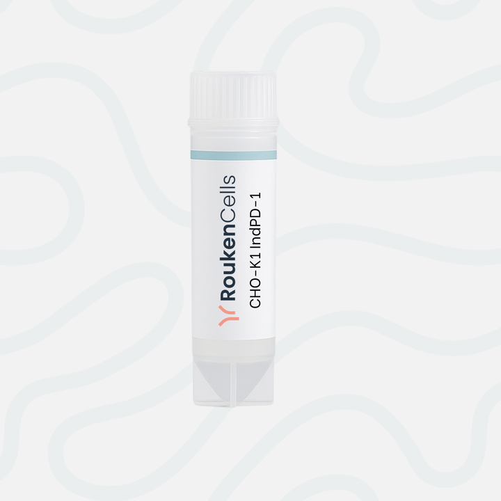 Rouken Cells vial with label on a white background