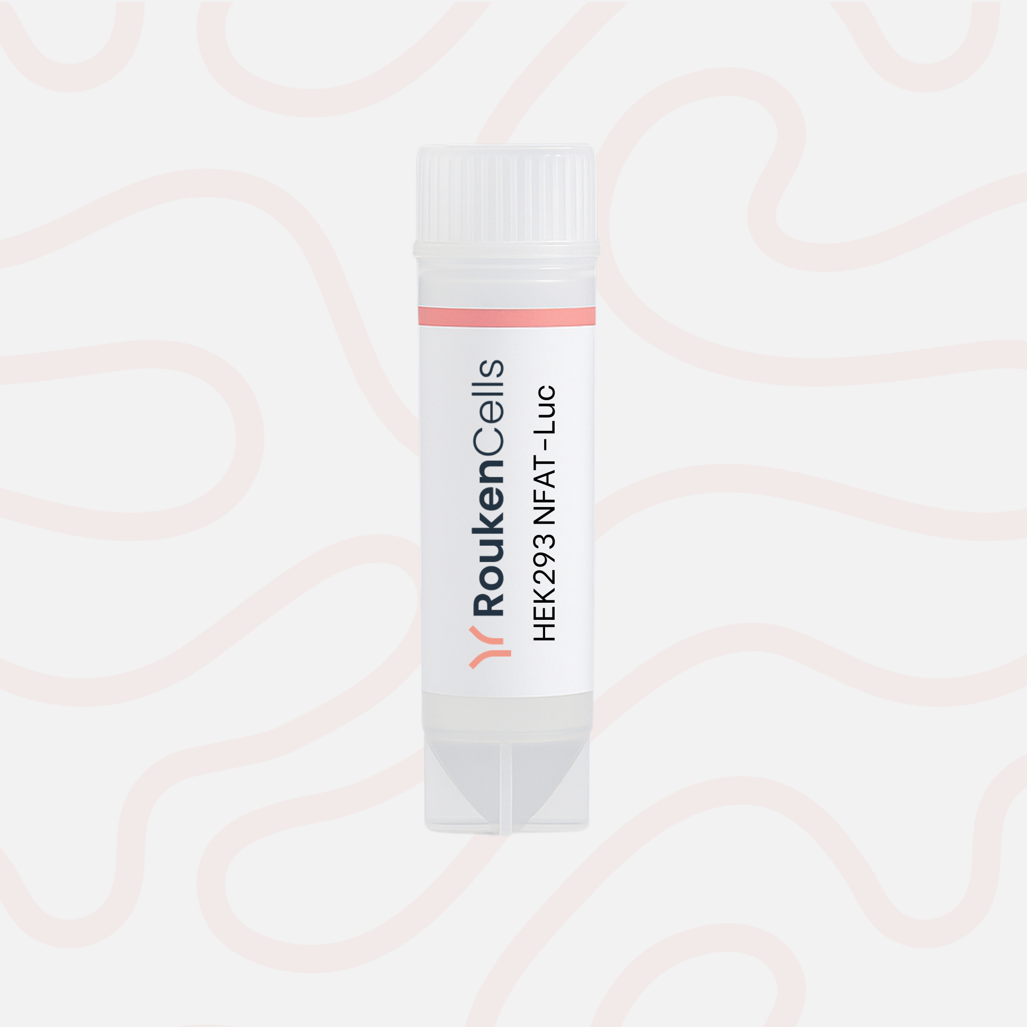 White container with text on a light pink background
