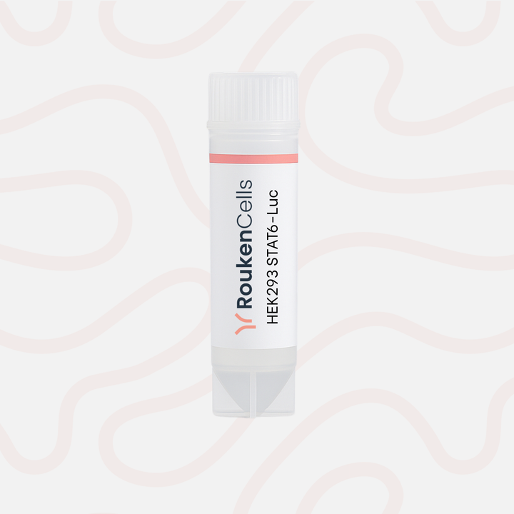 White tube with text on a light pink background