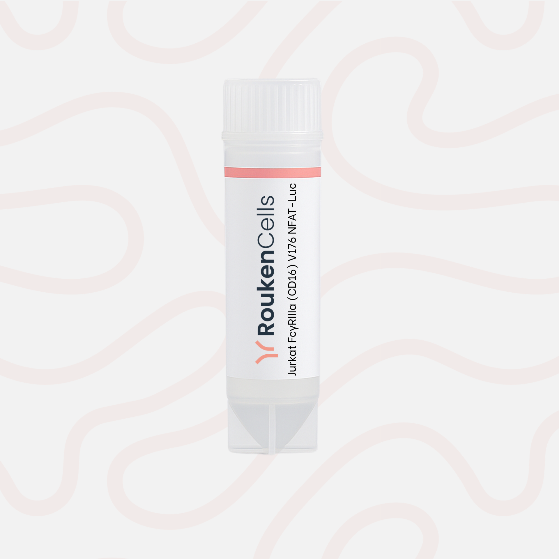 RoukenCells product packaging on a light pink background