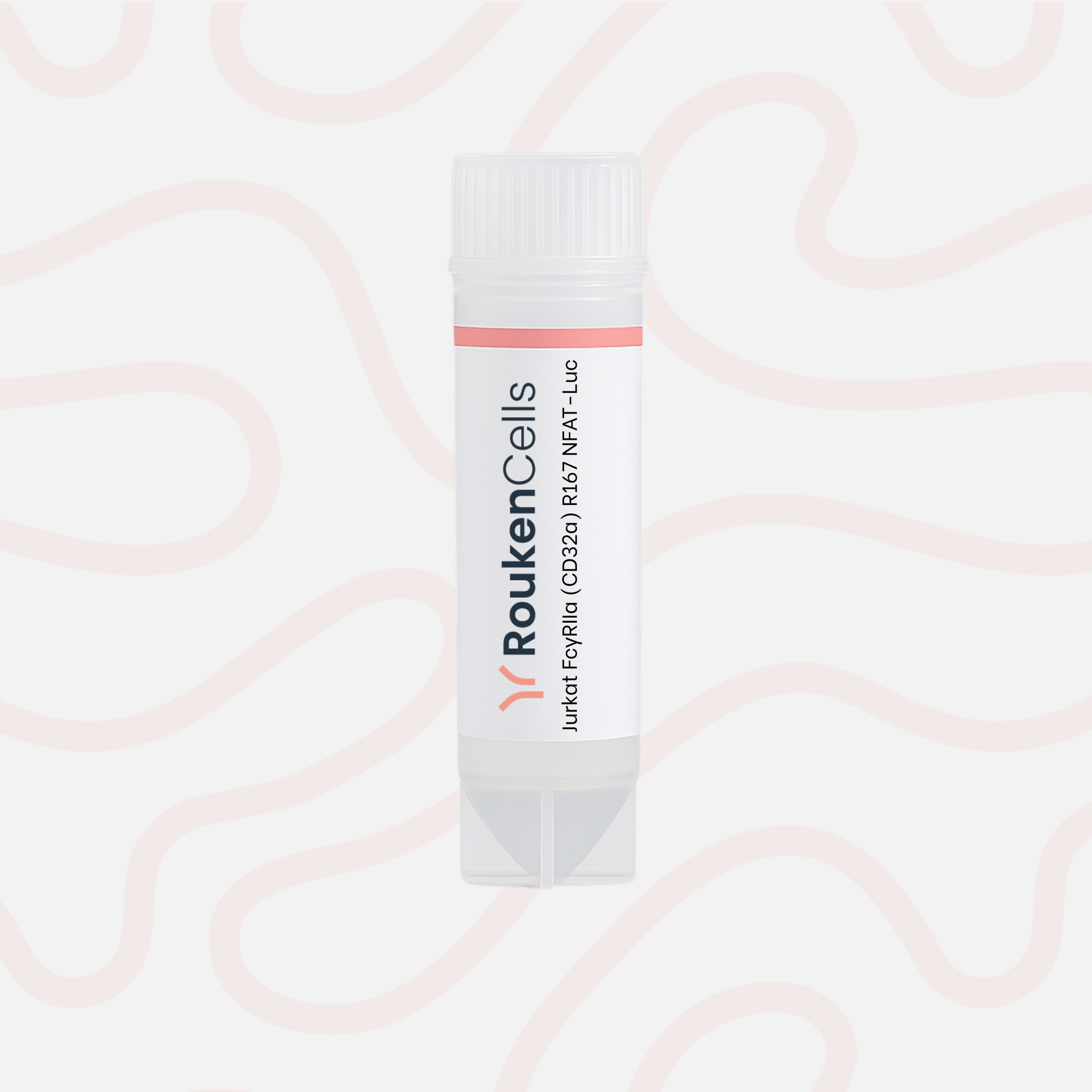 Packaging of RoukenCells product on a light pink background