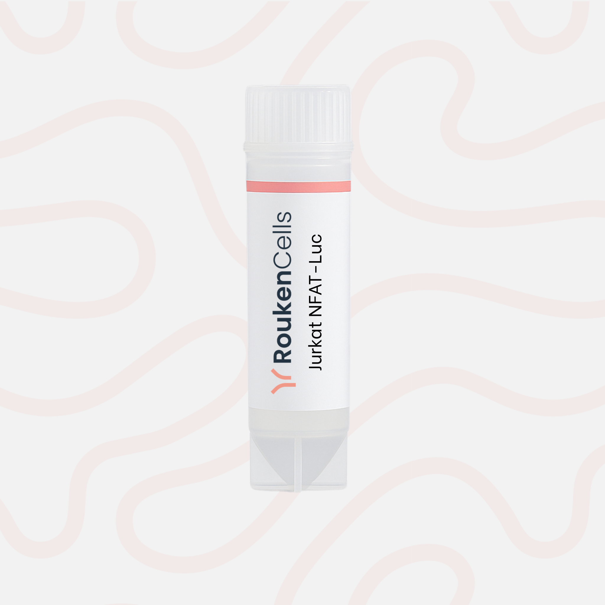 RoukenCells product packaging on a light pink background